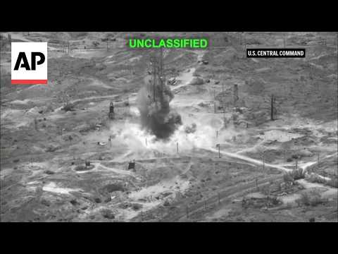 US military releases video it says shows strikes on Iran