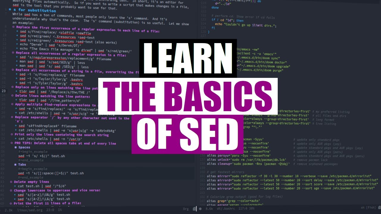 Learning Sed Is Beneficial For Linux Users
