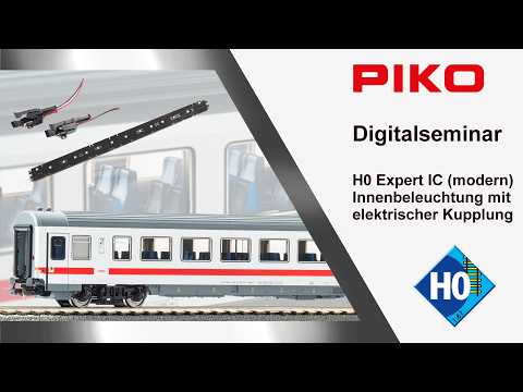 PIKO [D135] Digital Seminar H0 Expert IC Car (modern) Lighting switchable from locomotive to car