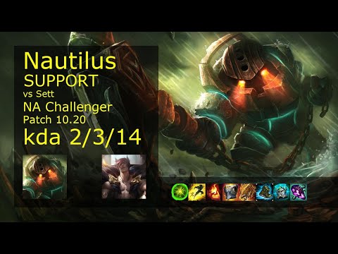 Nautilus Support & Veigar vs Sett & Ashe - NA Challenger 2/3/14 Patch 10.20 Gameplay
