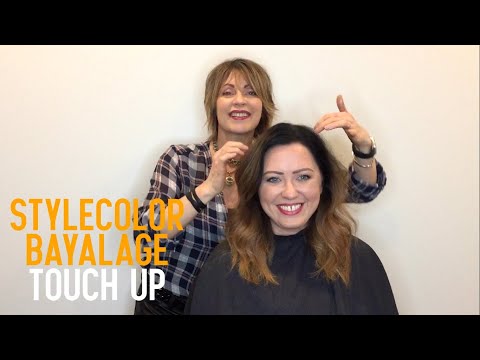 Natural Balayage Touch Up Technique with Temporary Hair Color Spray