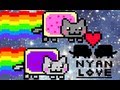 3:56 Nyan Cat falls in love!! 