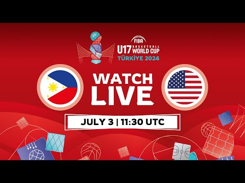 Round of 16 | Philippines v USA | Full Basketball Game | FIBA U17 Basketball World Cup 2024