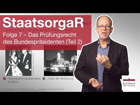 The Federal President's Right of Examination (Part 2) | State Organization Law | Episode 7