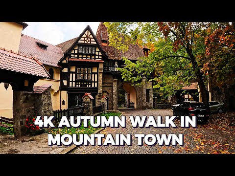 🏞️ Morning Walk in Sinaia, Romania — From Town Center to Peleș Castle (4K 60fps)