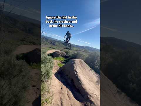 Lil bro is ruining the mood #amtb #mtb #mtbreview #mountainbike #mtbtravel #mtbpro #mtbholidays