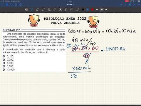 QUESTÃO 137 | ENEM 2022 | CADERNO AMARELO
