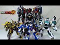 Metalcardbots W Blue Cop W Phantom Hornet Tygun Heavy Iron W Vehicle To Robot Transformation Vide