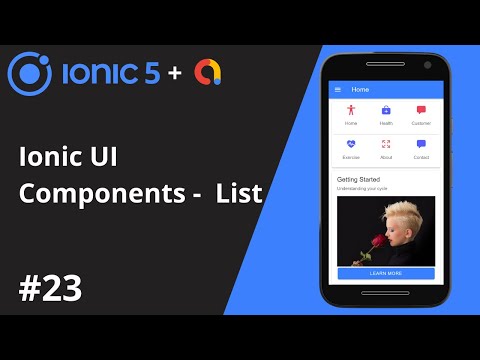 Ionic 5 Tutorial 23 Ionic Ui Component List