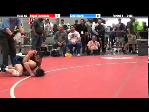 Mens FS FS 57 KG - Angel Escobedo vs. Kaid Brock