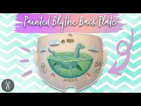 CUSTOM BLYTHE - Painting a Nessie Back Plate! How to DIY customise your doll!
