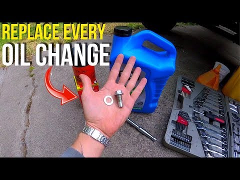 Oil Drain Plug Crush Washer / Gasket. ALWAYS REPLACE -Jonny DIY