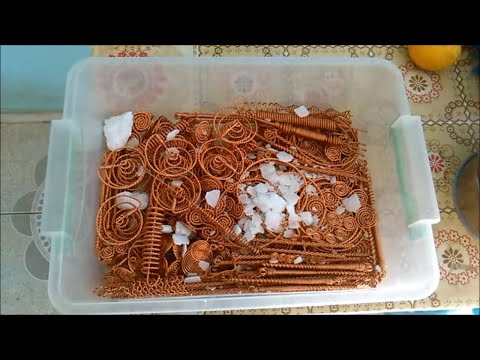 How To Clean Copper Coils From Chemicals With Caustic Bath - Keshe Magrav Plasma Technology Video