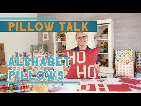 Pillow Talk book by Edyta Sitar - Alphabet Pillows - Fat Quarter Shop