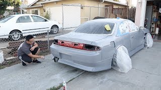 240SX Roller Paint Job Part 3 - Clear Coat