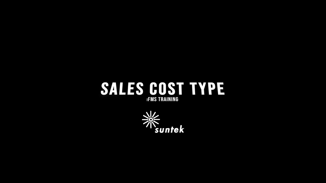 Sales Cost Type