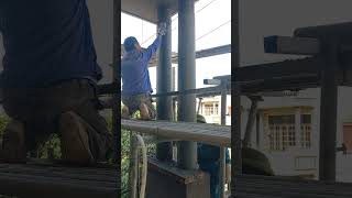 Doa bóng 4 cột tròn