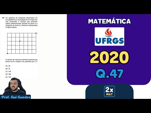 Resolução Matemática UFRGS 2020 - Questão 47 | Matemática em Dobro