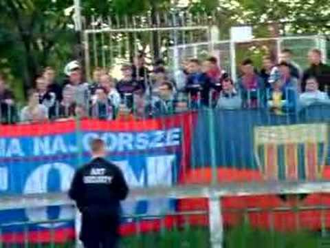 Doping kibiców Polonii Bytom w Warszawie