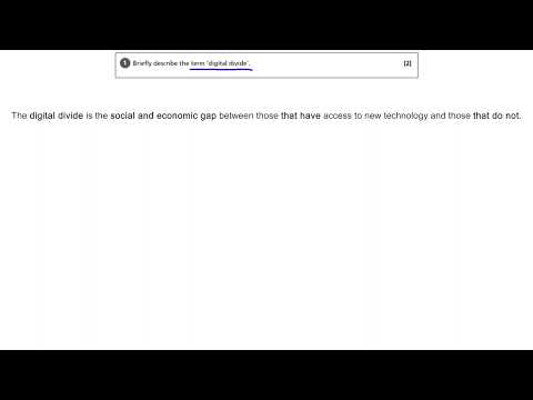 Ethical, Legal, Cultural and Environmental Concerns: Digital Divide - OCR GCSE Computer Science