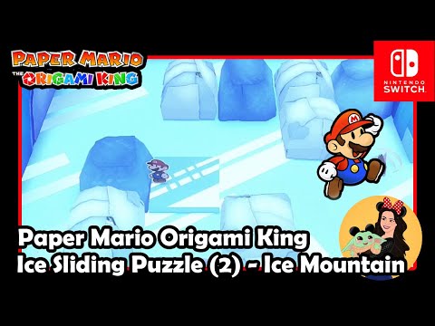 Ice Sliding Puzzle 2 - Ice Mountain - Paper Mario Origami King - Nintendo Switch