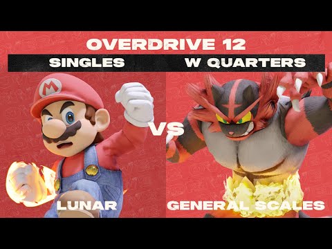 OVERDRIVE 12 | Winners Quarter-Final - Lunar vs General Scales | Smash Ultimate SSBU