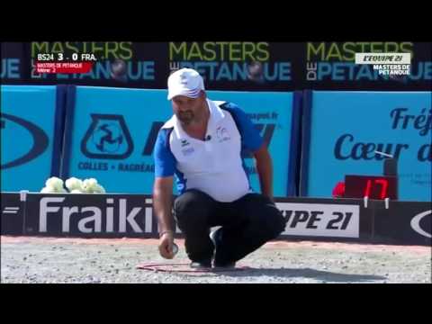 Masters pétanque 2016 2eme Demi finale 6eme étape à Fréjus Rizzi contre Rocher