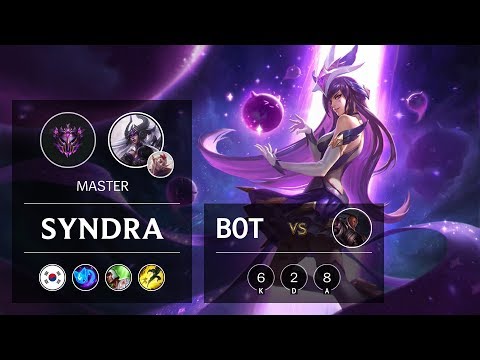 Syndra Bot vs Lucian - KR Master Patch 9.19