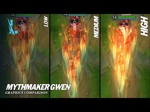 Mythmaker Gwen Graphics Comparison - Wild Rift