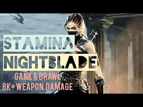 ESO Stamina Nightblade, PVP Build, High Weapon Damage, Gank & Brawl