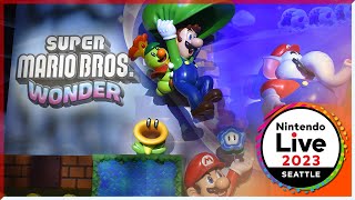 Super Mario Bros. Wonder Booth at Nintendo Live 2023