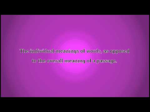 What Semantics Means