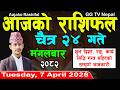 Aajako Rashifal Chait 24 Today S Horoscope 7 April 2026 Aajako Rashifal Nepali Rashifal