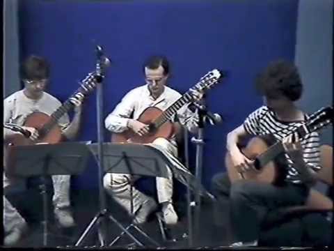 Alberto Cogo, Davide Ficco, Carmelo Lacertosa Guitar Trio, historical 1983 promo-video