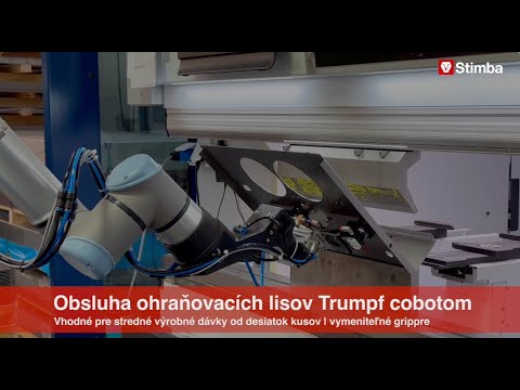 Ekom | obsluha ohraňovacieho lisu Trumpf kolaboratívnym robotom
