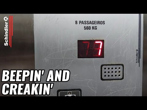 BEEP! Creaky Schindler S100L Traction Elevators - National Center Offices - MG, BR