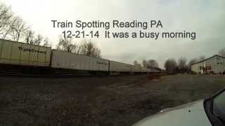 preview picture of video 'Train Spotting Reading PA'
