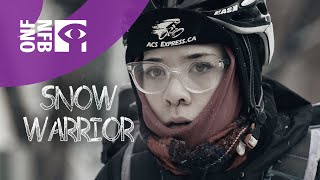 Snow warrior bike messenger