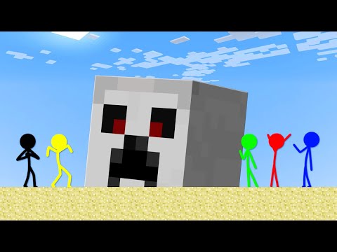 Stickman VS Minecraft: Creeper Apocalypse 2 - AVM Shorts Animation