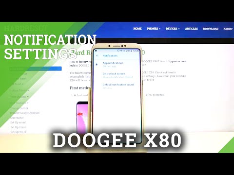 How to Personalize Notifications on Doogee X80 - Hide/Show Notification Content