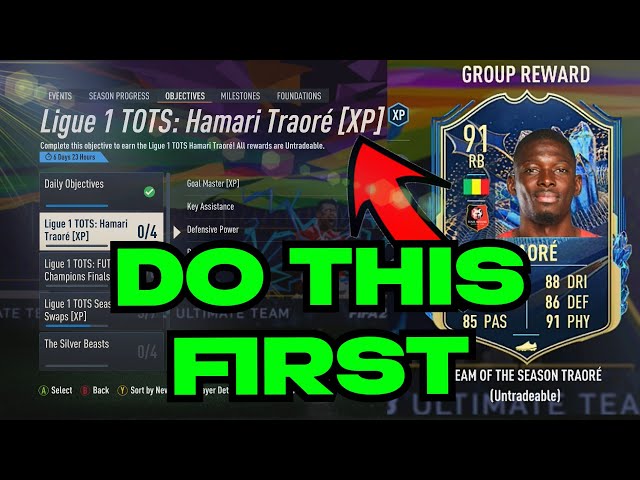 Hamari Traore Ligue 1 TOTS objective: FIFA 23 Hamari Traore Ligue 1 ...