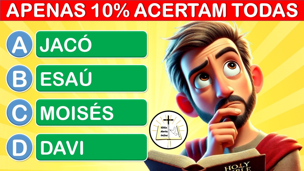 30 PERGUNTAS BÍBLICAS DE NÍVEL DIFÍCIL - QUIZ BÍBLICO #2