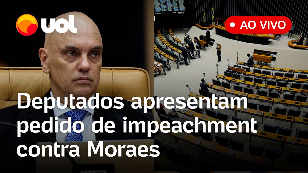 Senadores e deputados apresentam pedido de impeachment contra Alexandre de Moraes; acompanhe ao vivo