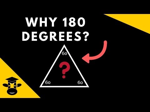 Why does the interior angle measures of a triangle equal 180 degrees