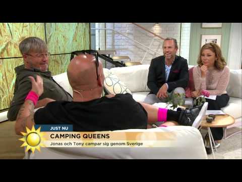 Camping Queens: Jonas och Tony campar sig genom Sverige - Nyhetsmorgon (TV4)