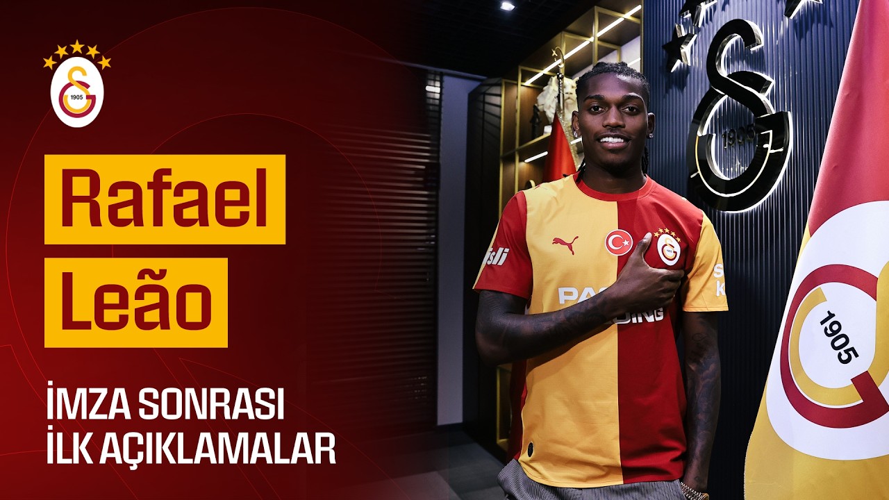 🎙️ Yeni transferimiz Rafael Leão'nun imza töreni sonrası ilk açıklamaları 👇