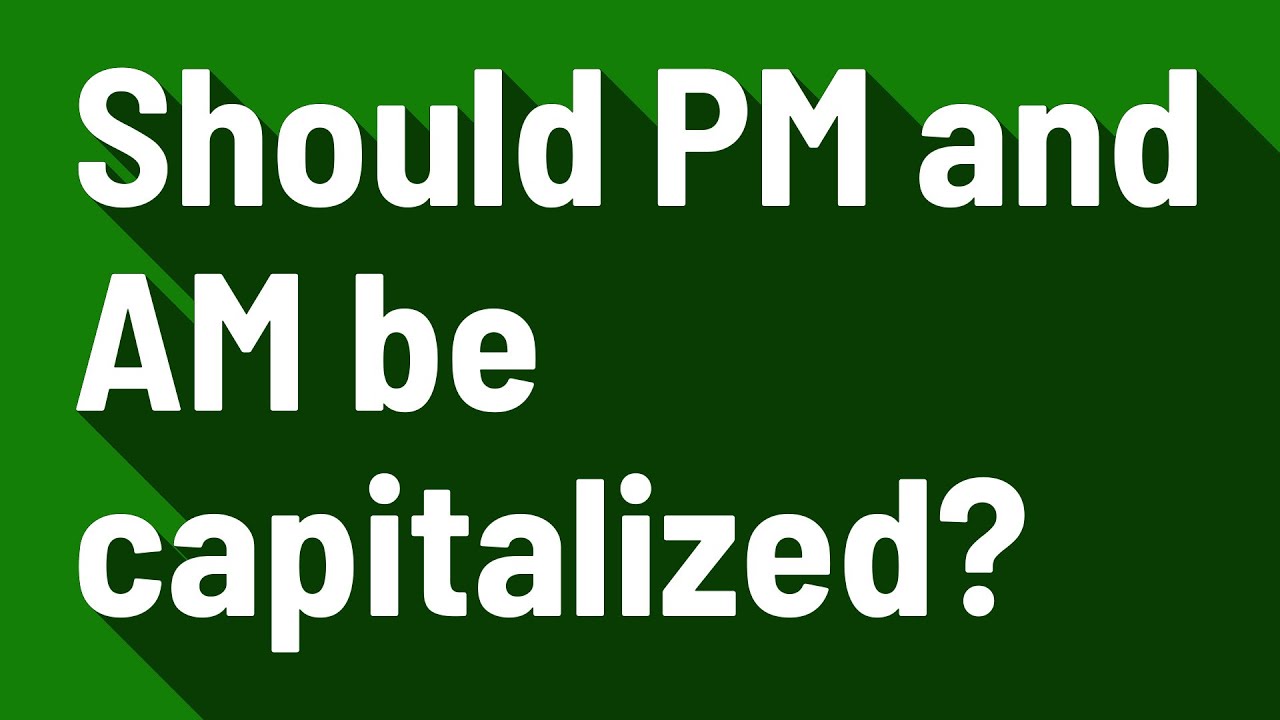 Should the government be capitalized?