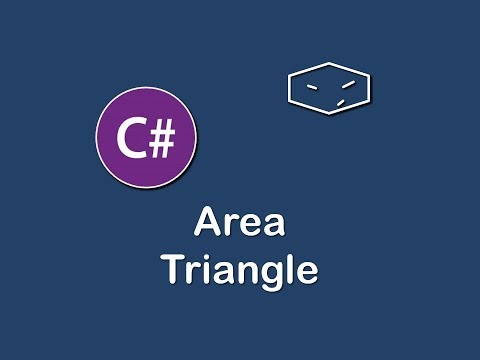 area of triangle in c