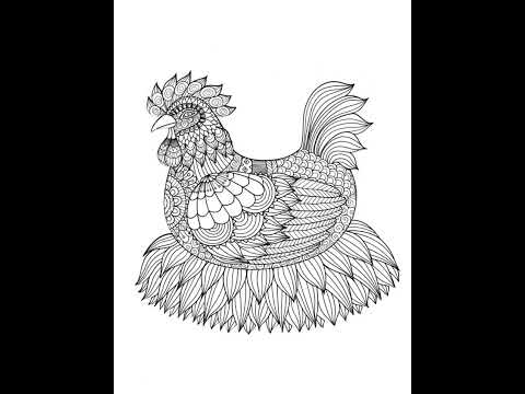 Mandala Animal Coloring Book : Look Inside