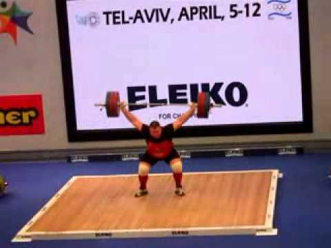 KLICKI Krzysztof .POL . +105 kg Category Men. Group B .170kg Snatch 12/04/14